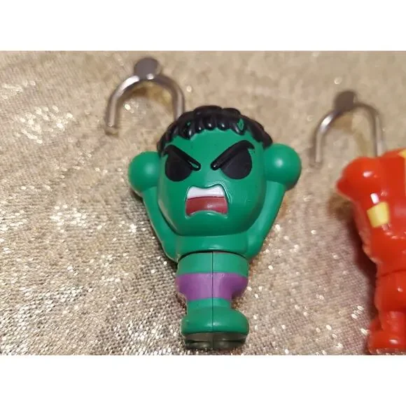 Lot Of 4 Marvel Backpack Keychain Mini Locks Thor Iron Man Wolverine Hulk - Picture 8 of 11